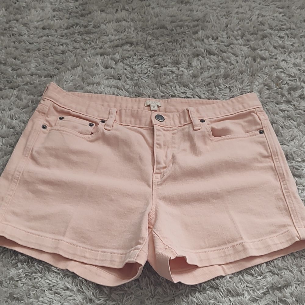 J. Crew Light Pink Denim Shorts